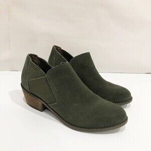 Me Too Brand Ankle Suede Leather Green Boots‎ Size 6